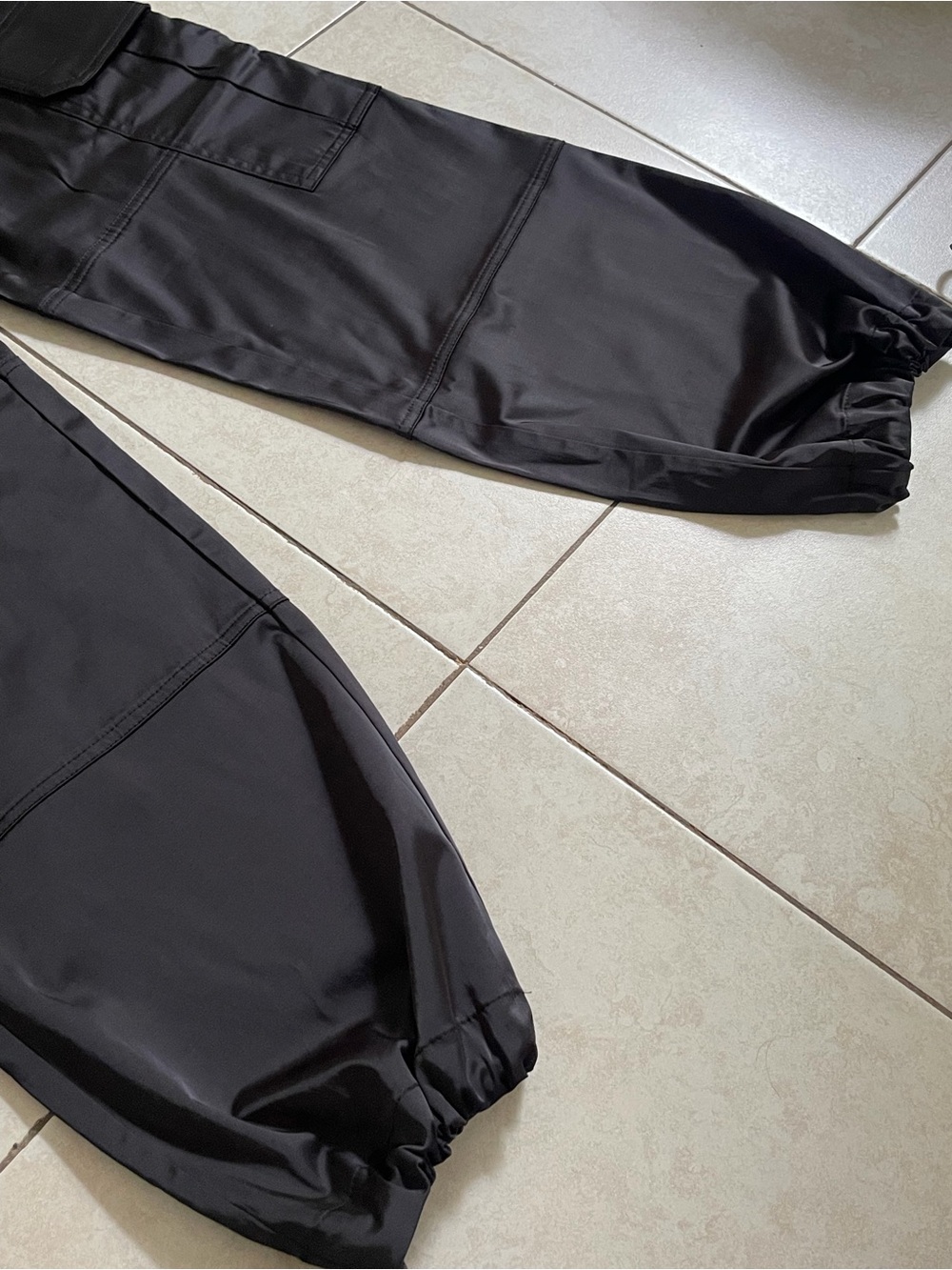 Brand new Zara Satin Black Cargo Pants - Picture 3 of 5
